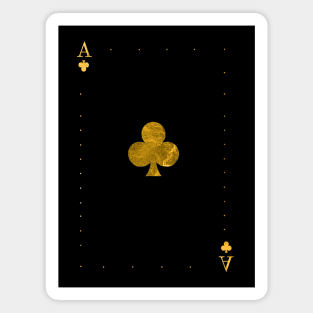 Ace of Clubs - Golden cards Magnet